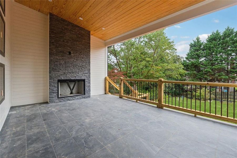 Exterior details and patio area of a home in , Marietta (Image 2). Exterior details and patio area of a home in , Marietta (Image 2).