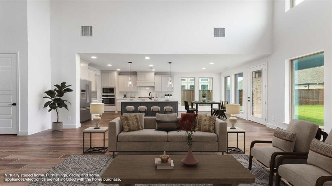 Furnished interior view inside a new home in The Lakes Of Somercrest 60', Midlothian (Image 9). Furnished interior view inside a new home in The Lakes Of Somercrest 60', Midlothian (Image 9).