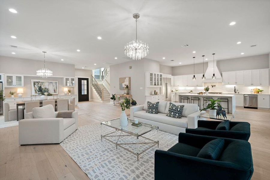 Furnished interior view inside a new home in , Houston (Image 14).