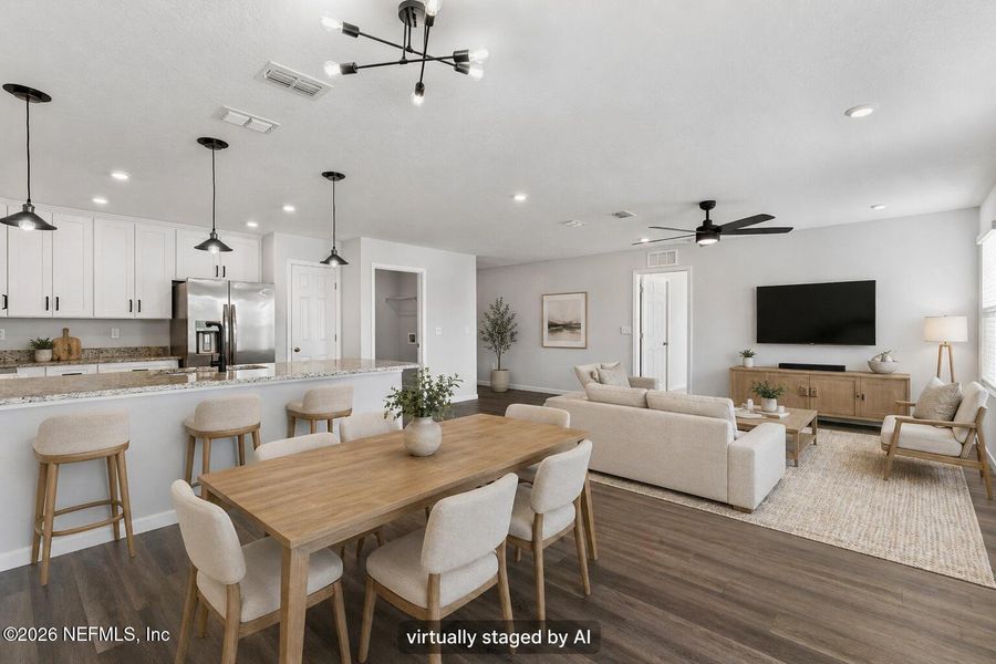 Furnished interior view inside a new home in , Jacksonville (Image 5).