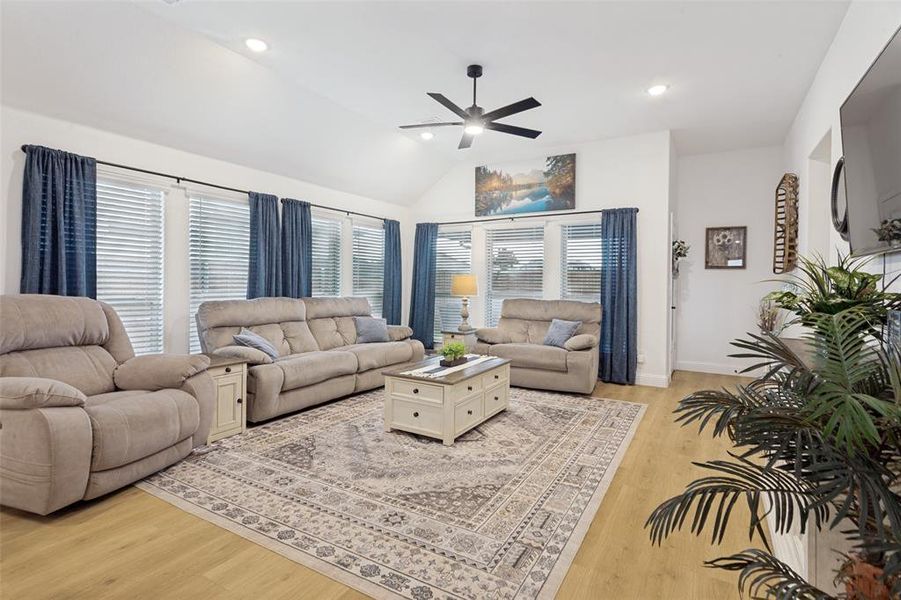 Living area provides abundant natural light