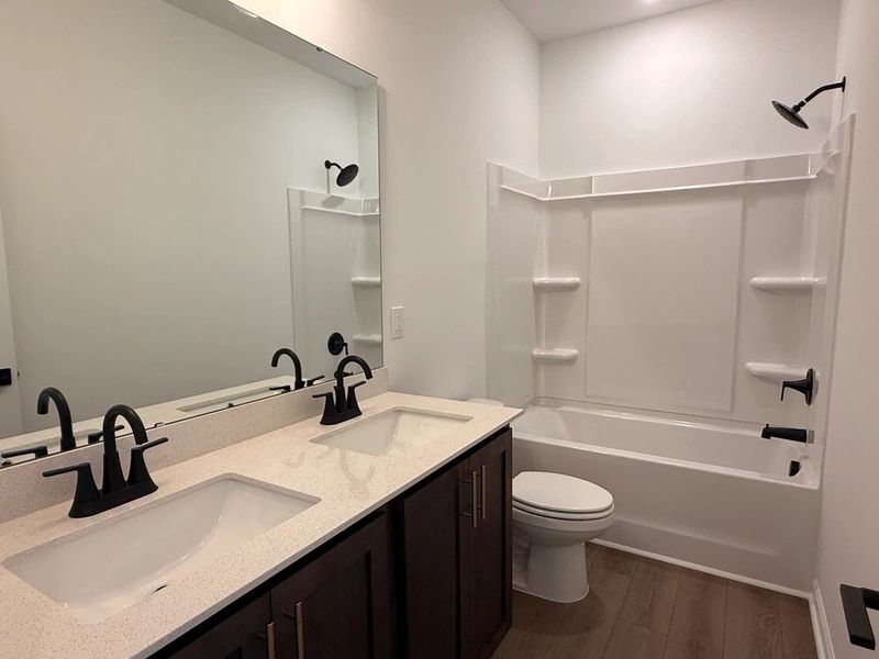 Bath 2 featuring AW Collection® Oxford - Clean finishes and calming hues.