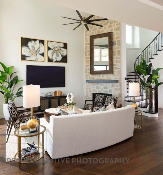 Furnished interior view inside a new home in Jordan Ranch: 65ft. lots, Fulshear (Image 14). Furnished interior view inside a new home in Jordan Ranch: 65ft. lots, Fulshear (Image 14).