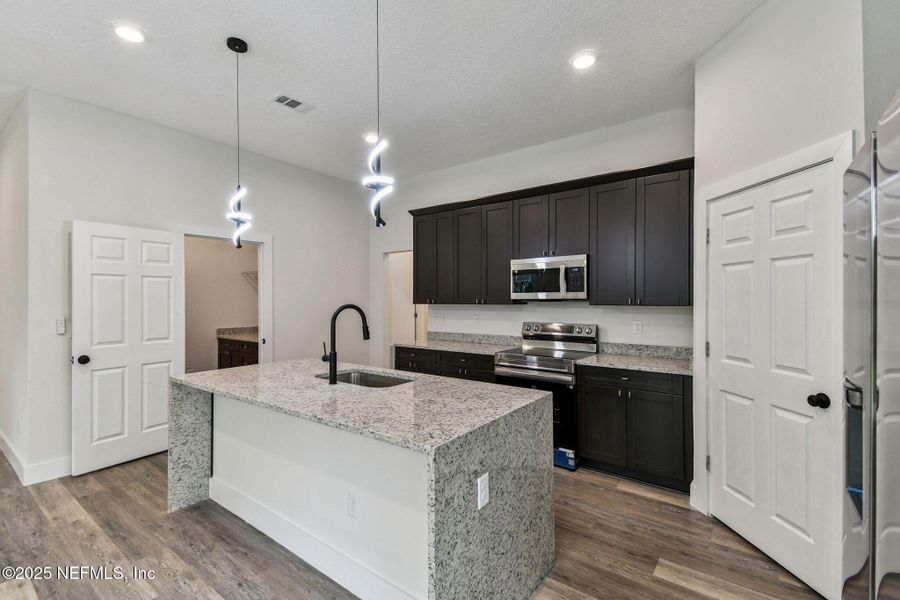 Furnished interior view inside a new home in , Jacksonville (Image 2). Furnished interior view inside a new home in , Jacksonville (Image 2).