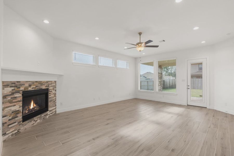 Representative unfurnished interior of a home built from the Macalister by Chesmar Homes in The Trails, New Caney (Image 10). Representative unfurnished interior of a home built from the Macalister by Chesmar Homes in The Trails, New Caney (Image 10).