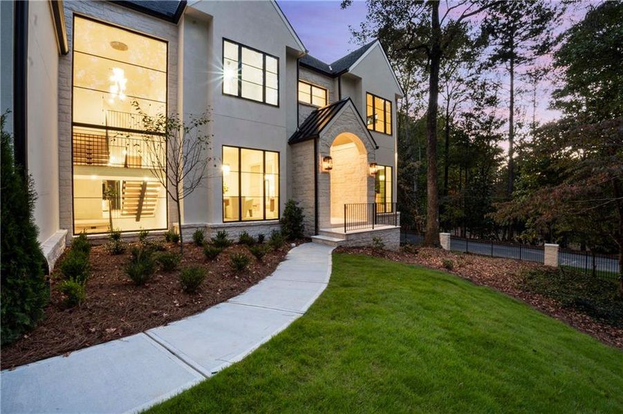 Exterior details and patio area of a home in , Sandy Springs (Image 4). Exterior details and patio area of a home in , Sandy Springs (Image 4).