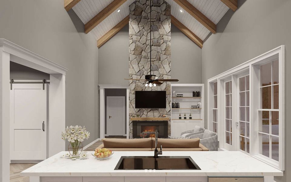 Representative furnished interior of a home built from the Sable by Zeal Home Builders in Oak Water Ranch, Granbury (Image 9).