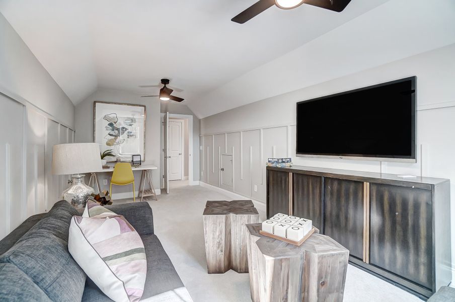 Representative furnished interior of a home built from the Roanoke by Caruso Homes in Sauls Landing, Zebulon (Image 42). Representative furnished interior of a home built from the Roanoke by Caruso Homes in Sauls Landing, Zebulon (Image 42).