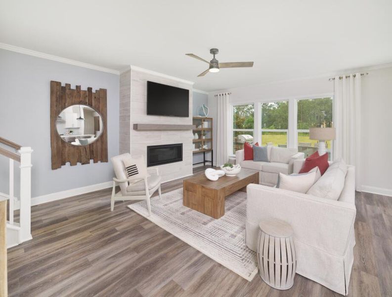 Furnished interior view inside a new home in Sea Island Preserve, Johns Island (Image 6).