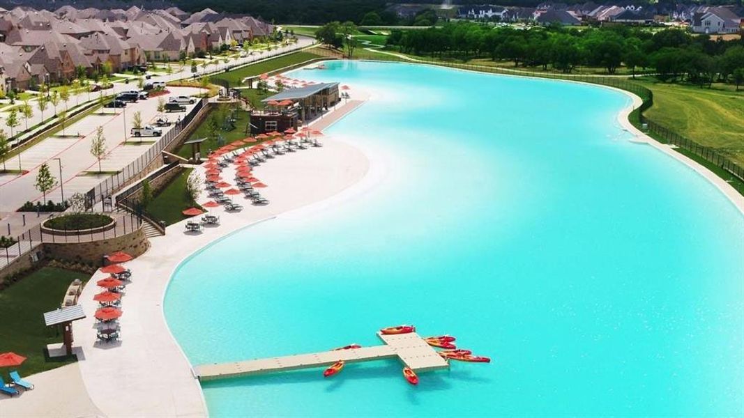 Lagoon and beach