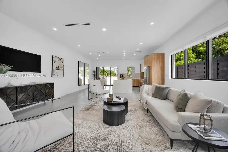 Furnished interior view inside a new home in , Miami (Image 36).