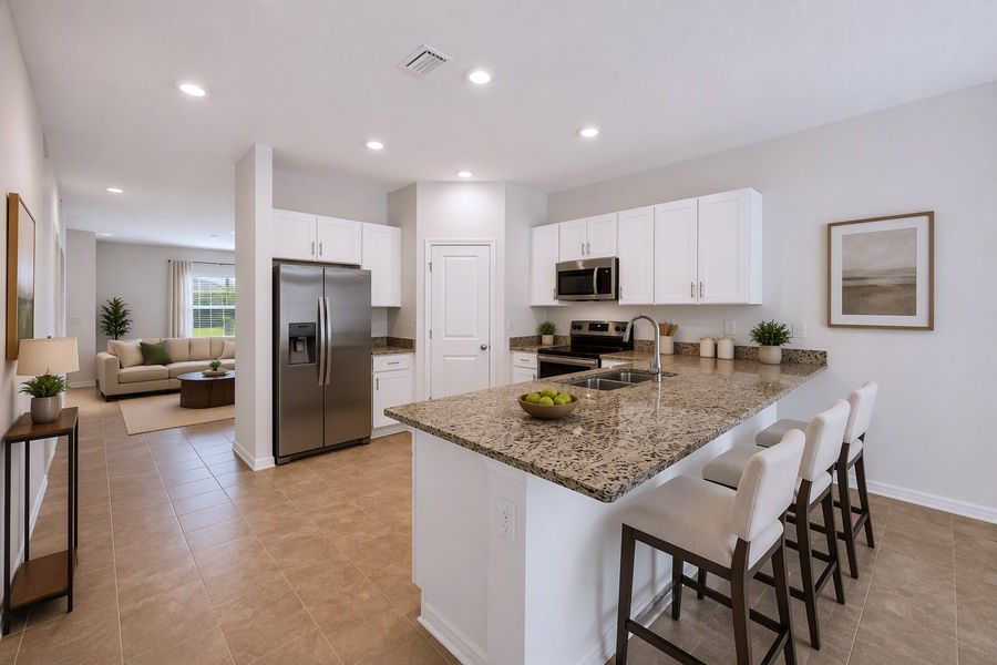Representative furnished interior of a home built from the Oleander by Taylor Morrison in Coopers Meadow, Jacksonville (Image 3).
