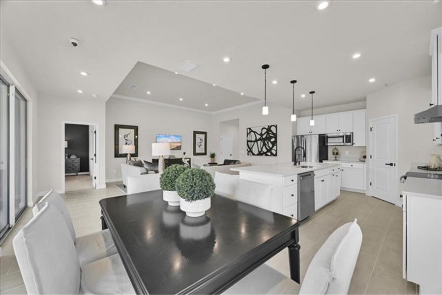 Furnished interior view inside a new home in Lost Tree Preserve, Vero Beach (Image 4).