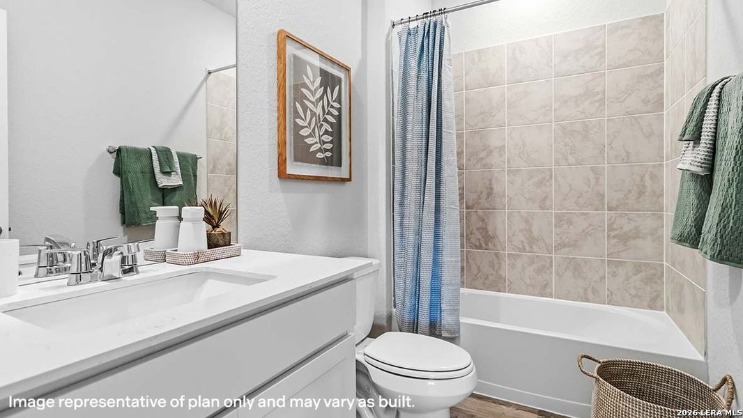 Furnished interior view inside a new home in Riverstone at Westpointe, San Antonio (Image 33).