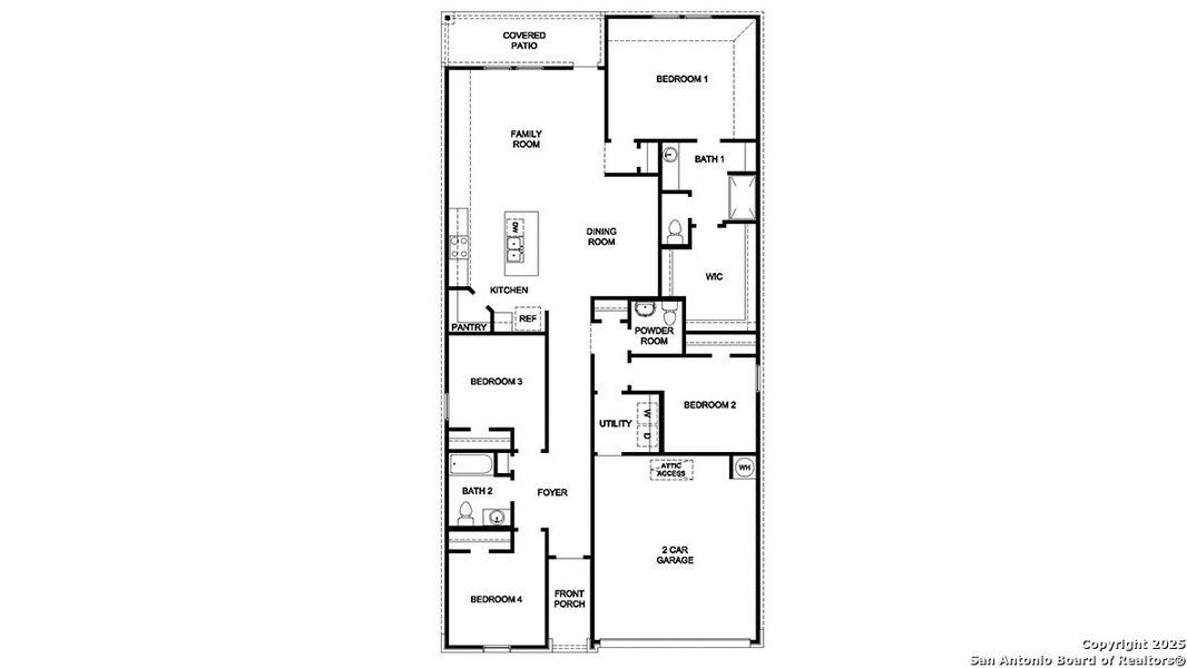 2D floor plan layout of this home in The Birch at Spencer Ranch, Boerne, TX (Image 2). 2D floor plan layout of this home in The Birch at Spencer Ranch, Boerne, TX (Image 2).