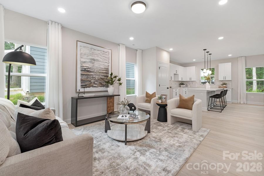 Furnished interior view inside a new home in , Charlotte (Image 13).