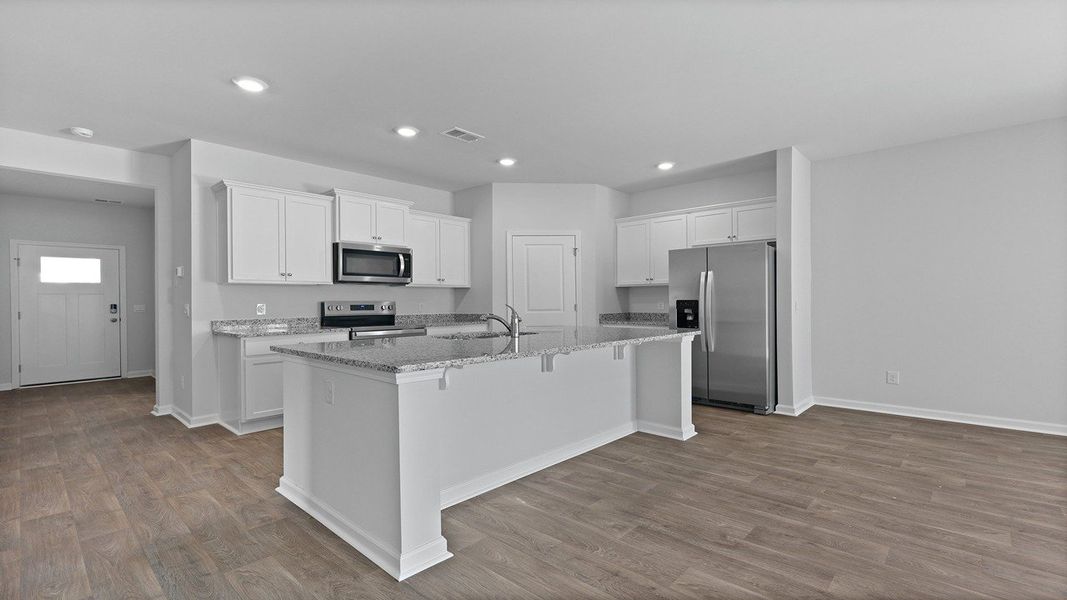 Furnished interior view inside a new home in Rivers Reach, Yemassee (Image 5). Furnished interior view inside a new home in Rivers Reach, Yemassee (Image 5).