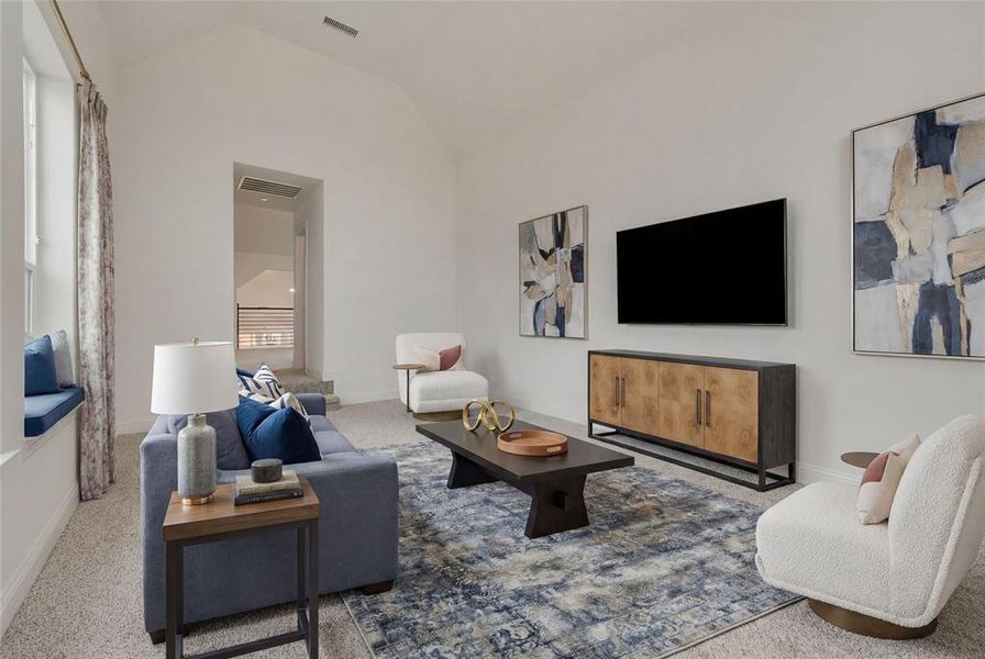 Furnished interior view inside a new home in Cedar Ridge Estates, Grand Prairie (Image 12).