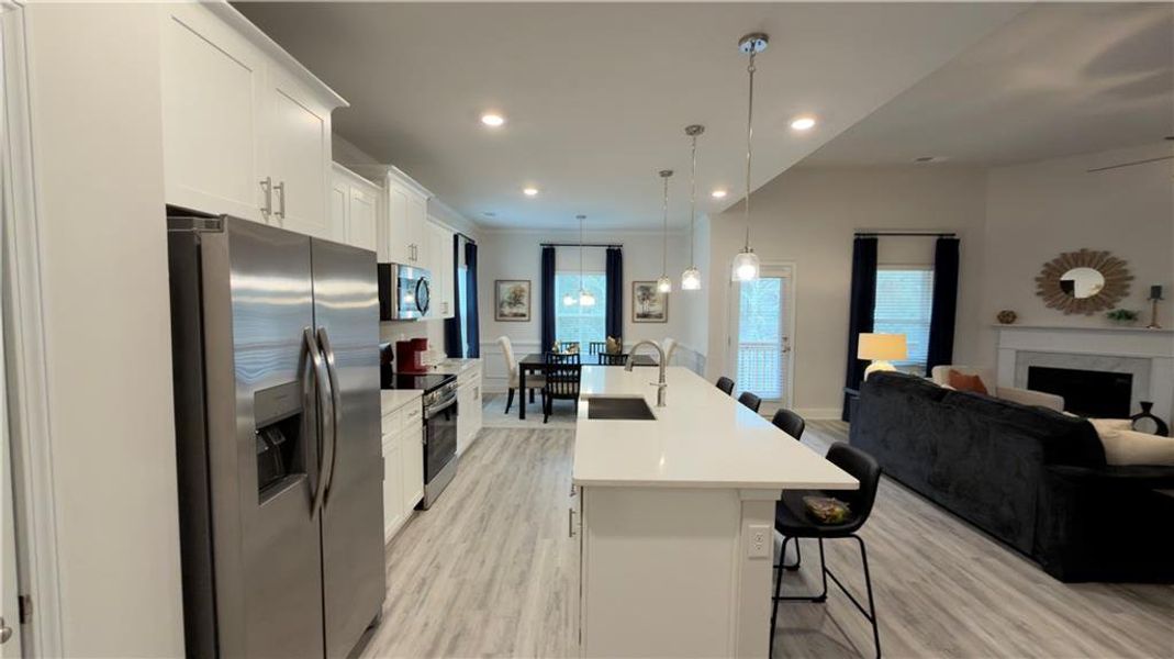 Furnished interior view inside a new home in Habersham Meadows, Demorest (Image 5).
