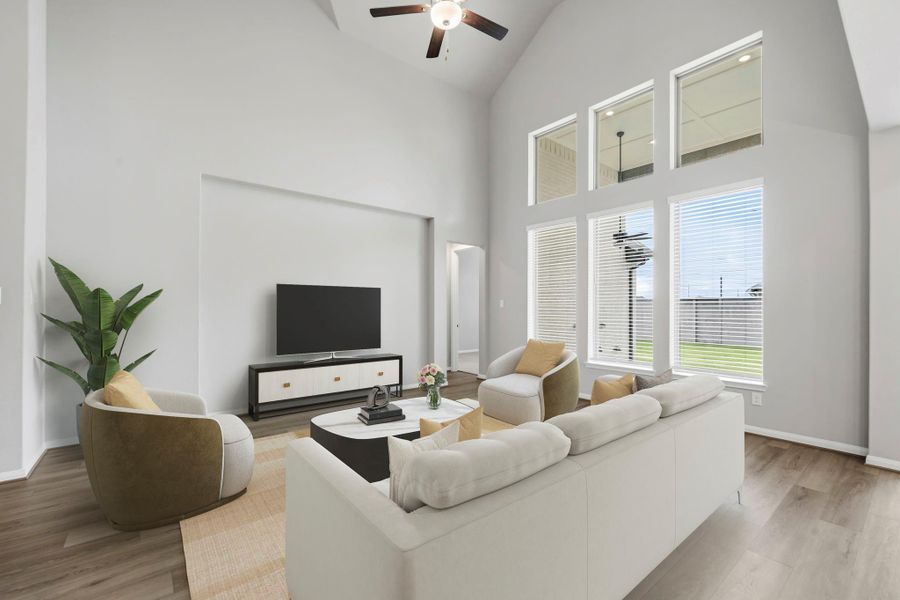 Furnished interior view inside a new home in Legacy, League City (Image 11). Furnished interior view inside a new home in Legacy, League City (Image 11).