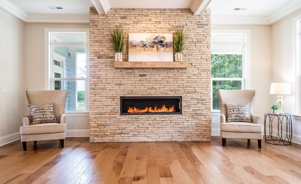 Representative furnished interior of a home built from the Berkeley by Greybrook Homes in Harbor Watch, Statesville (Image 20).
