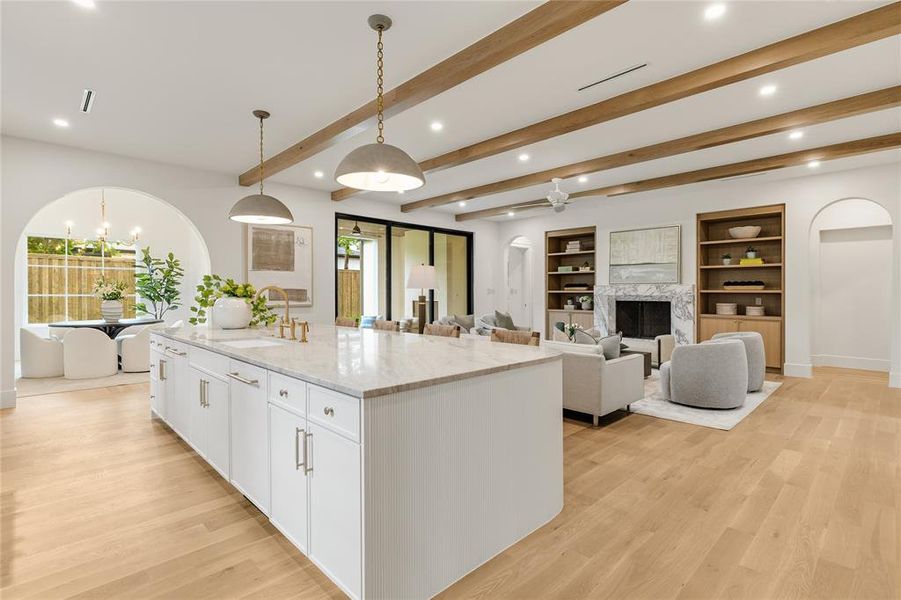 Furnished interior view inside a new home in , Dallas (Image 13).