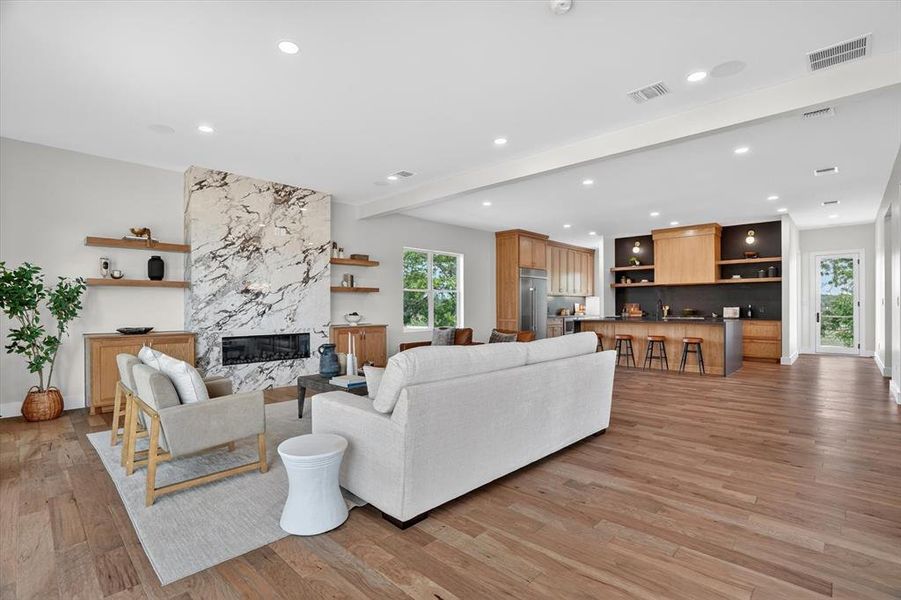 Furnished interior view inside a new home in , Weatherford (Image 8).