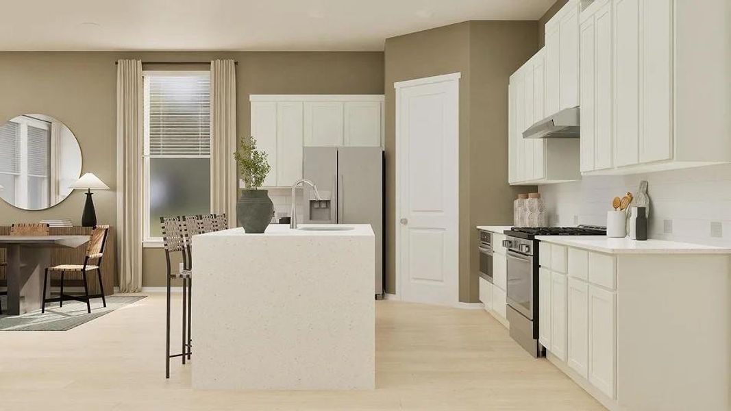 Furnished interior view inside a new home in , Hutto (Image 13).