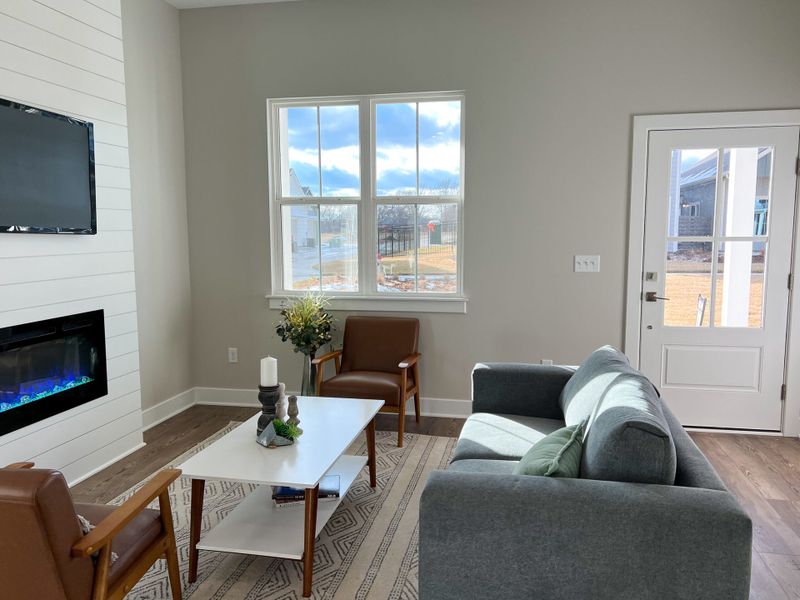 Representative furnished interior of a home built from the Aspen by Perfection Builders in Heritage Commons, Andover (Image 5).