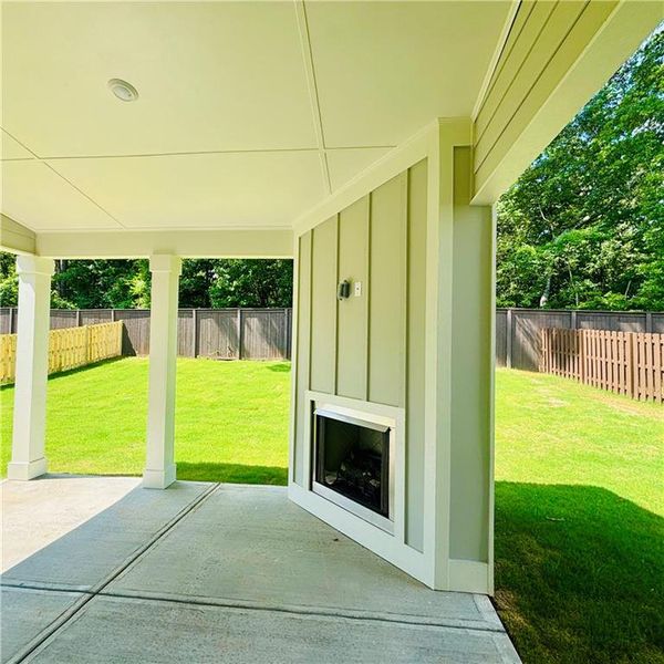 Exterior details and patio area of a home in Rosewood Lake Estates, Hoschton (Image 24). Exterior details and patio area of a home in Rosewood Lake Estates, Hoschton (Image 24).