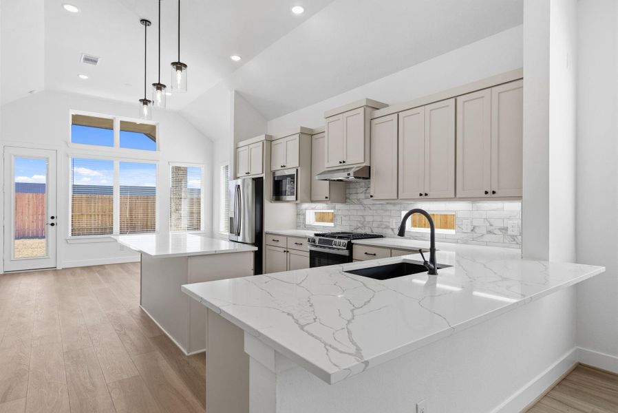 Furnished interior view inside a new home in Wood Leaf Reserve, Tomball (Image 10).