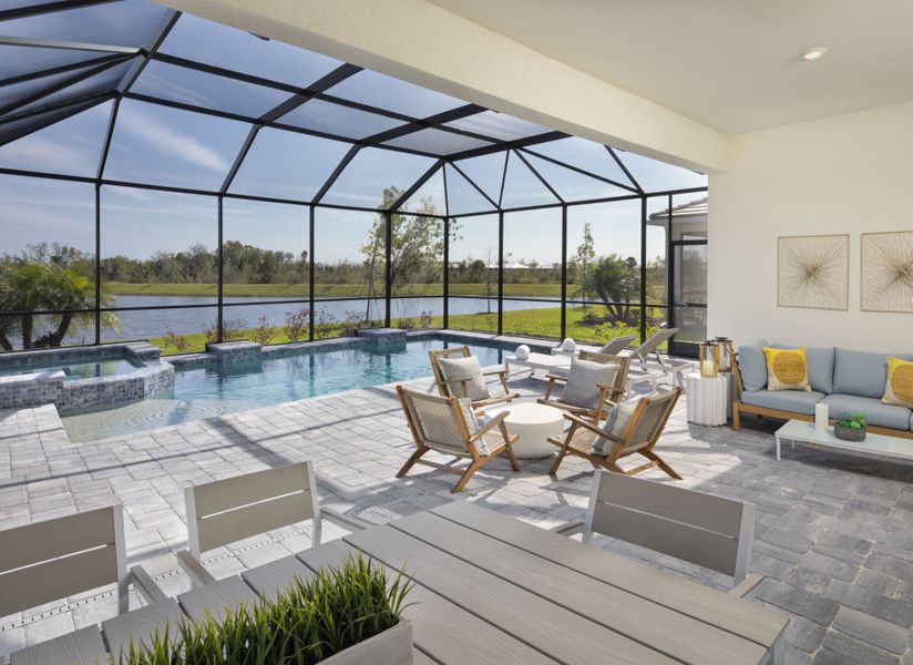 Representative furnished interior of a home built from the Glades by Mattamy Homes in Wellen Park, Venice (Image 17).