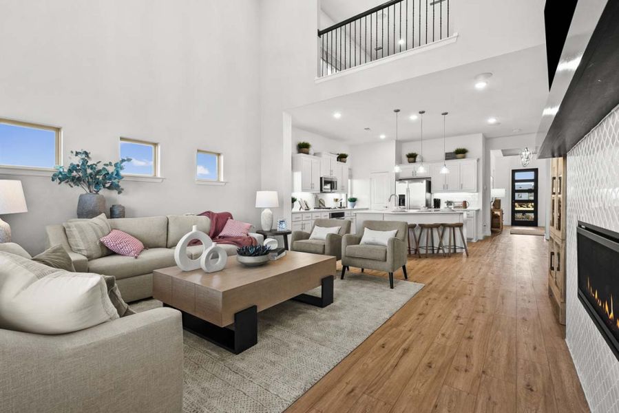 Furnished interior view inside a new home in Creekview Meadows, Pilot Point (Image 8).
