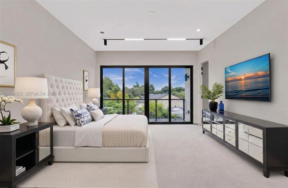 Furnished interior view inside a new home in , Miami (Image 14). Furnished interior view inside a new home in , Miami (Image 14).