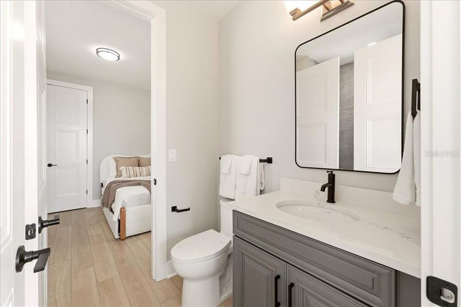 Furnished interior view inside a new home in Hunters Point, Cortez (Image 16). Furnished interior view inside a new home in Hunters Point, Cortez (Image 16).