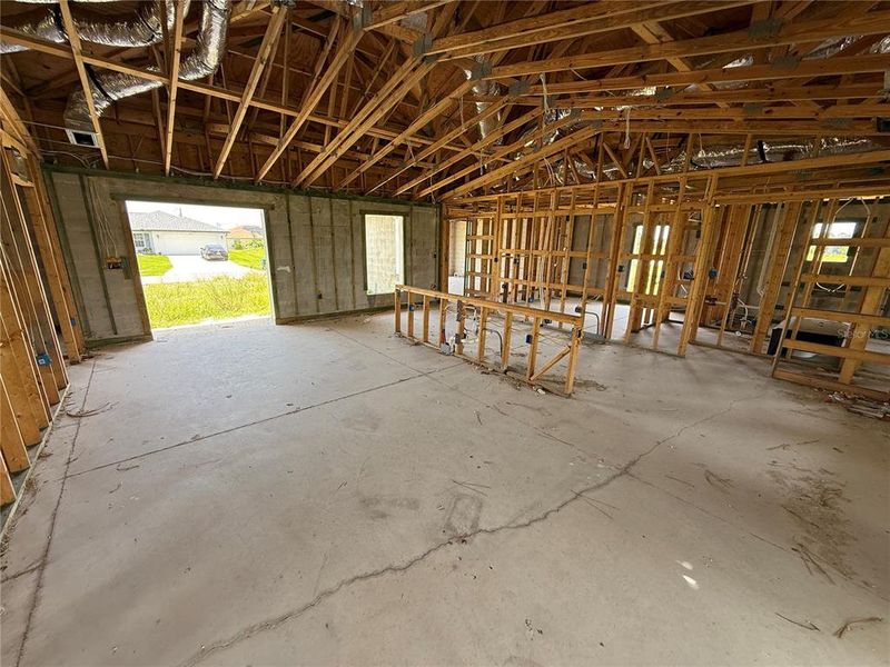 In-progress construction of a new home in , Cape Coral, FL (Image 6).