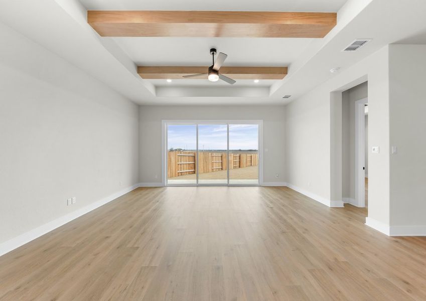 The spacious, open living spaces have plenty of windows that let in great, natural light.