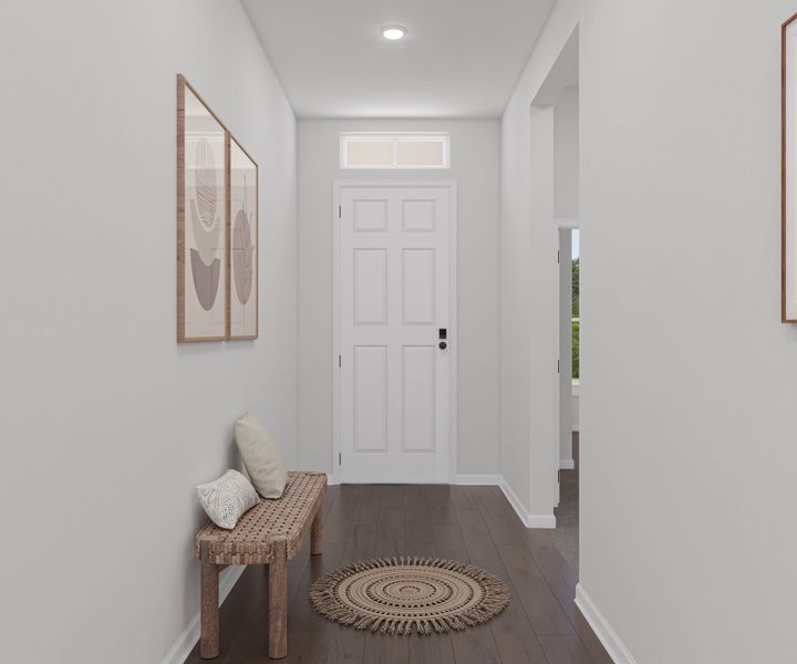 Representative furnished interior of a home built from the Enfield by Tri Pointe Homes in Lariat, Liberty Hill (Image 7).