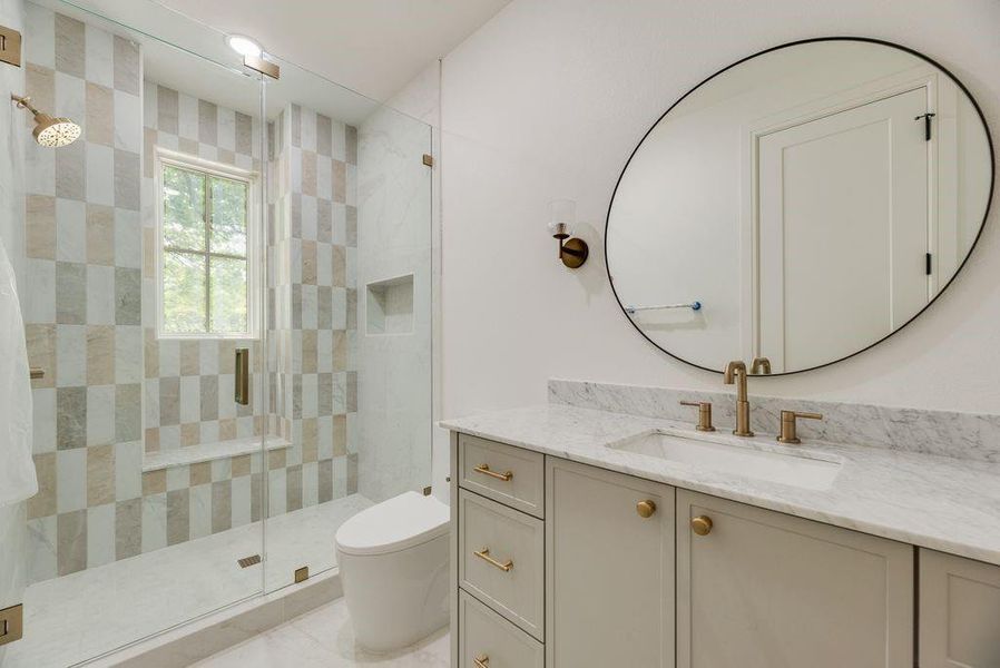 Furnished interior view inside a new home in , Dallas (Image 9).