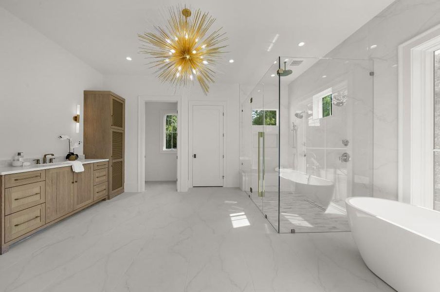 Furnished interior view inside a new home in , Alpharetta (Image 34).