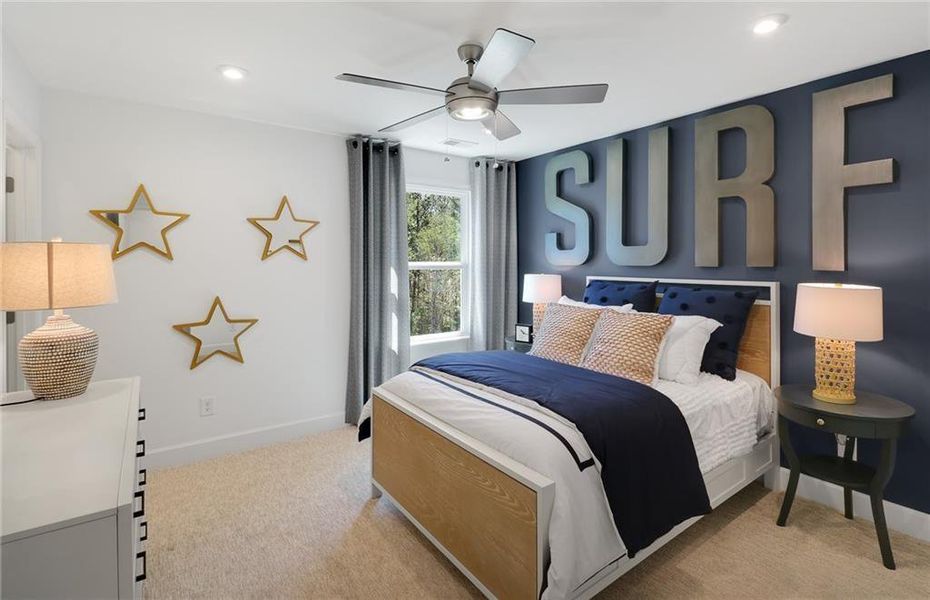 Furnished interior view inside a new home in Riversprings, Dacula (Image 12).