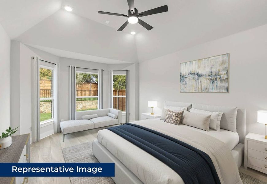 Representative furnished interior of a home built from the Edgestone F by First Texas Homes in Solterra, Mesquite (Image 9).