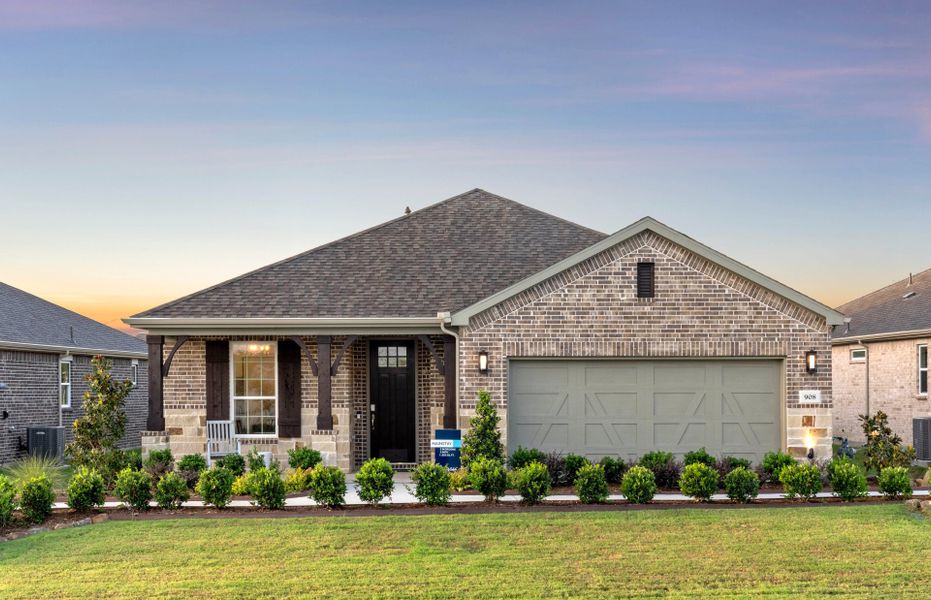 The Mainstay, a one-story home with 2-car garage