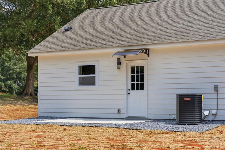 Exterior details and patio area of a home in , Hiram (Image 4).