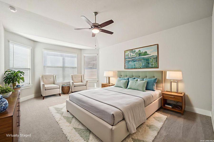 Furnished interior view inside a new home in Estancia Ranch - Classic Series, San Antonio (Image 17).