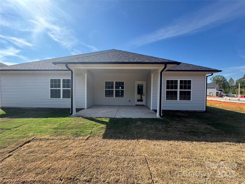 Front exterior of a new home in Kerns Ridge, Salisbury, NC, highlighting curb appeal (Image 1).