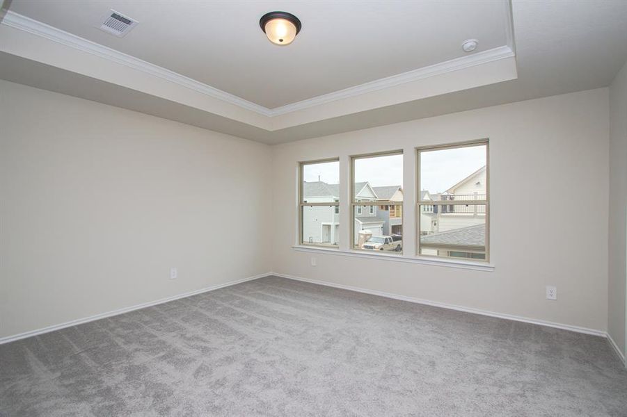 Primary Bedroom Overlooking backyard