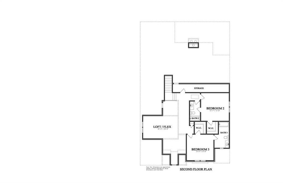 2D floor plan layout of this home in , Marietta, GA (Image 3).