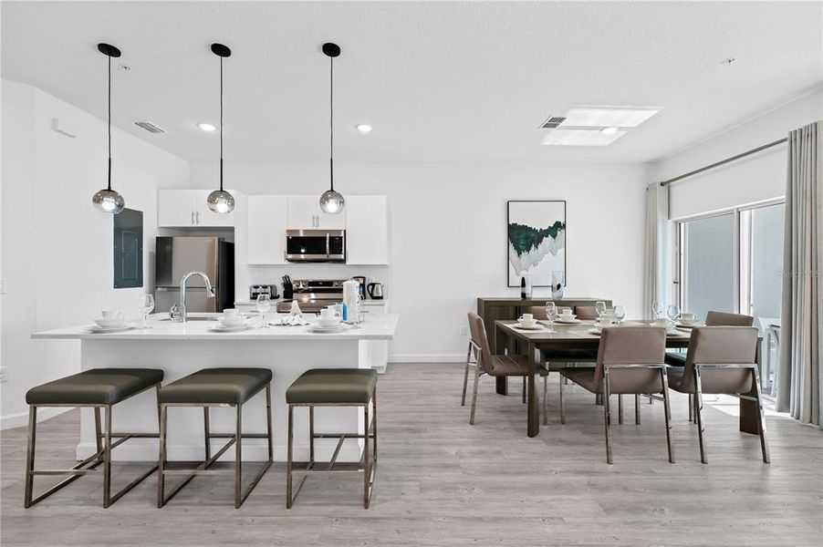 Furnished interior view inside a new home in , Davenport (Image 6).
