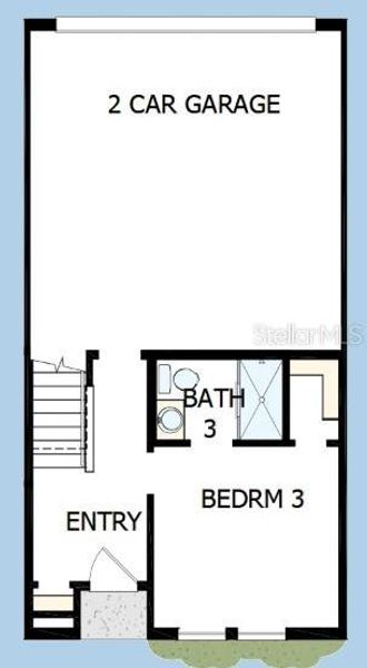 2D floor plan layout of this home in Apex at Seminole Heights, Tampa, FL (Image 5). 2D floor plan layout of this home in Apex at Seminole Heights, Tampa, FL (Image 5).